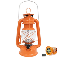 Lampe de camping LED rétro à 6 couleurs, alimentée par 4 piles AA, à gradation progressive, pour la décoration de camping et les situations d'urgence