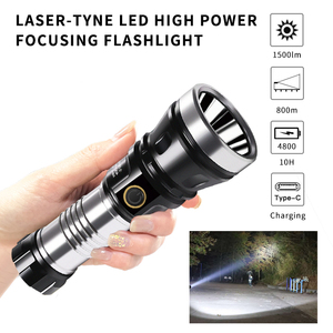 Lumens Cao Siêu Sáng Điện Hiển Thị Không Thấm Nước USB Có Thể Sạc Lại <span class=keywords><strong>Torch</strong></span> Ánh Sáng LED Ánh Sáng Khẩn Cấp Có Thể Sạc Lại LED Đèn Pin - Product Image 2