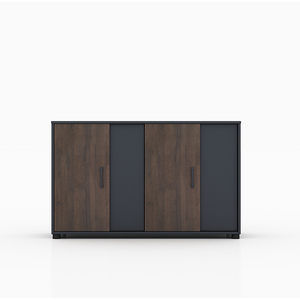 ตู้หนังสือ MDF ทันสมัยพร้อมตู้เก็บเอกสารประตูบานสวิงไม้สำหรับบ้านสำนักงานโรงเรียนห้องนั่งเล่นการประชุมเชิงปฏิบัติการเฟอร์นิเจอร์ - Product Image 2