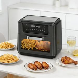 Friteuse électrique numérique carrée en plastique 12L, <span class=keywords><strong>four</strong></span> à air chaud avec revêtement PTFE, 1800/2400W, <span class=keywords><strong>cuisson</strong></span> sans huile, économie d'énergie, <span class=keywords><strong>cuisson</strong></span> rapide - Product Image 3