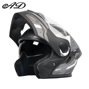 Mũ bảo hiểm xe máy mặt mở đạt chuẩn <span class=keywords><strong>DOT</strong></span>, có kính chắn gió kép, chống va đập, chất liệu ABS, dành cho đua Motocross, sản xuất tại nhà máy. - Product Image 2