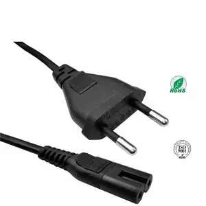 Factory 250V 2.5A Brazil 2pin Plug To Figure 8 C7 With H03 Or H03 Power Cord Cable 0.75mm IEC 60227