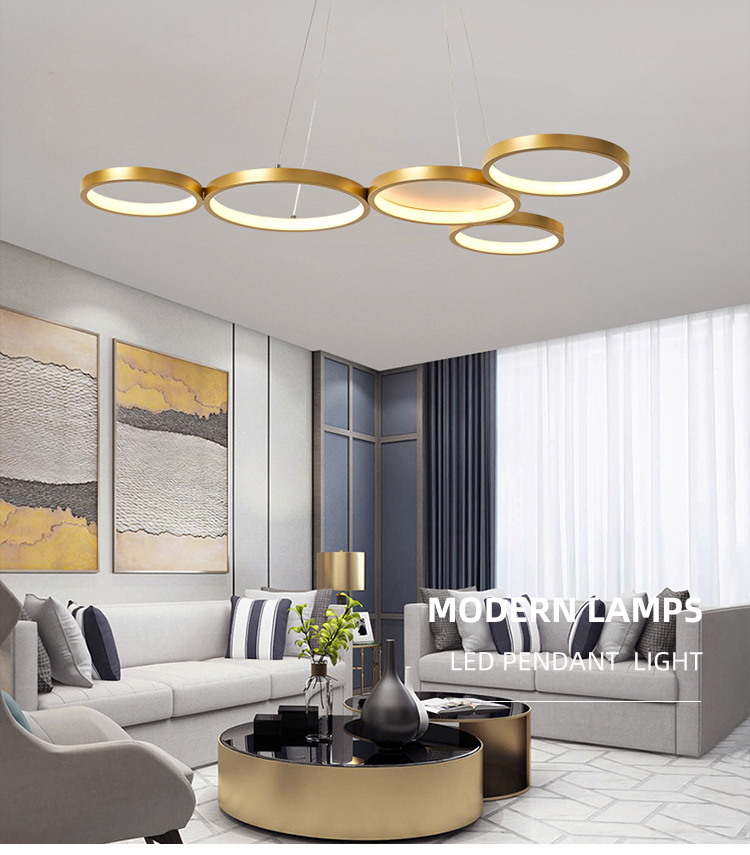 New Design Wholesale Gold Modern Designer Indoor Home Hotel Led Chandelier Pendant Lamp