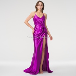 Nouvelle Robe Longue Blanche Élégante à Fente Haute pour Demoiselle d'Honneur, Robes de Soirée et de Bal pour Femme – Collection Été - Product Image 1