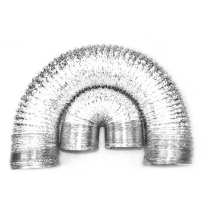 single layer double layer aluminum foil flexible duct 6 Inch Flexible Duct factory supply