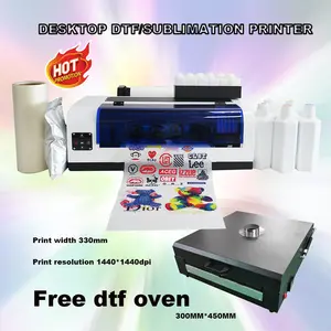 Zunsunjet Dtf Printer L1800 6 Kleuren Inkt Afdrukken Film Machine Digitale Inkjet Dtf Printer Voor T-Shirt Afdrukken