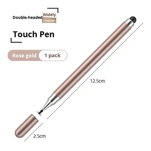 Stylet capacitif double tête, pointe en plastique et silicone, stylo tactile double usage compatible avec la plupart des écrans tactiles, <span class=keywords><strong>montage</strong></span> vidéo, dessin - Product Image 6