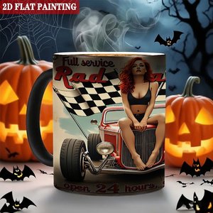 Frosted Black <b>Ceramic</b> <b>Mug</b> 11oz Heat Sensitive Custom Art Design Gift Cup - Product Image 6