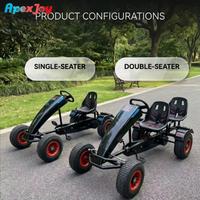 Kart à pédales pour adultes ApexJoy Go Pedal Duo-160kg 2 places, pneus tout-terrain 16x6.5-8, avec moyeu inversé, pour la location commerciale, OEM HQ