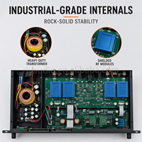 Micrófono Inalámbrico Profesional de Doble Canal M-8605 con Tecnología True Diversity y Pantalla TFT para DJ, Escenario, Espectáculos y Canto