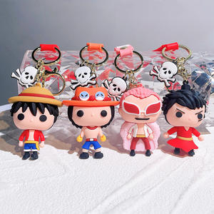 Portachiavi in Gomma Morbida di Luffy, Ciondolo 3D Cartoon di <span class=keywords><strong>One</strong></span> <span class=keywords><strong>Piece</strong></span>, Regalo per Bambini, Portachiavi per Auto, Personalizzabile all'Ingrosso - Product Image 2