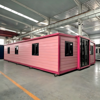 Maison conteneur moderne extensible et écologique de 15 pieds, maison préfabriquée portable, mini-maison pliable en acier pour bureau ou bâtiment