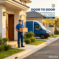 Service de messagerie express, collecte à domicile gratuite, expédition de colis rapide dans le monde entier, porte à porte, DDU, DDP, agent de fret