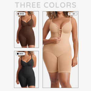Hot Selling Tik Tok Wholesale Seamless Body Shaper <strong>Tummy</strong> <strong>Control</strong> One Piece Zipper Front Women's Shapewear Bodysuit - Product Image 6