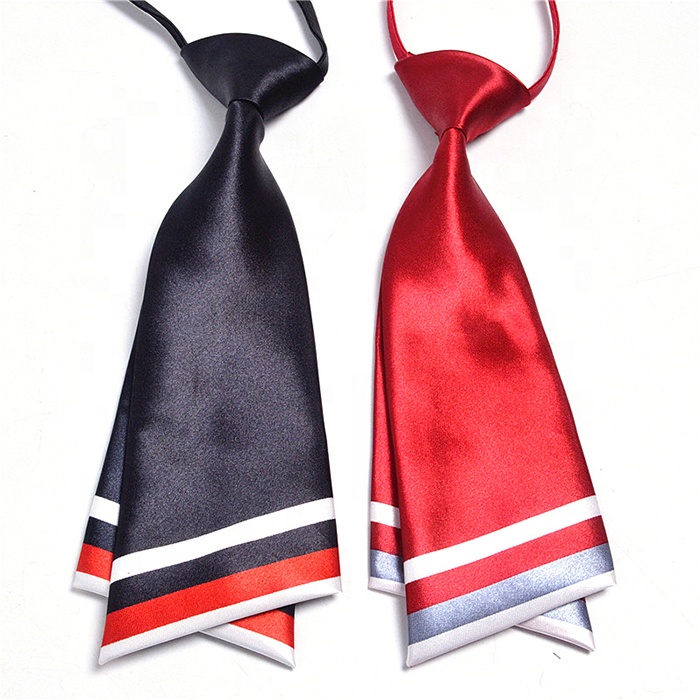 Logo Customized Double Knife Shaped Tie Classical Men Ties