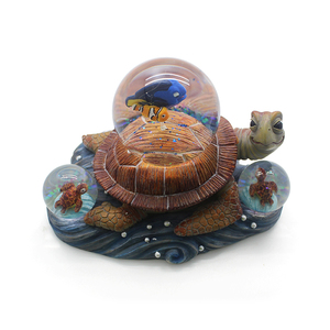 Resina animal artesanías marinas tortuga <span class=keywords><strong>marina</strong></span> globo de nieve personalización único océano resina bola de nieve estatua de tortuga globo de <span class=keywords><strong>agua</strong></span> recuerdo - Product Image 3