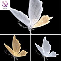 Accessoires de mariage lumineux ailes de papillon pendentif décoration de plafond scène de mariage plafond piste de fer LED ornements de route lumineux