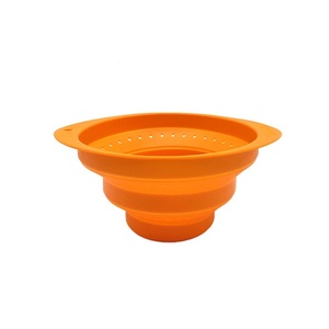 Passoire pliable multifonctionnelle en <span class=keywords><strong>silicone</strong></span> Lavabo rétractable pour légumes Accessoire de cuisine pour la maison - Product Image 5