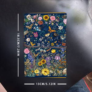 A6 máy tính xách tay cổ điển với cà vạt đóng cửa giấy dày món quà tuyệt vời cho cuộc họp bán hàng ghi chú với hoa bướm chim thỏ P - Product Image 6