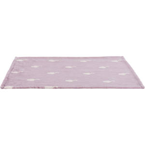 Couverture pour animaux de compagnie, violette, 70 x 50 cm, avec imprimé chat, pour chats et chiens, couverture en polaire douce et confortable - Product Image 2