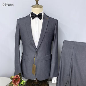 Affaires formel hommes <span class=keywords><strong>costume</strong></span> deux pièces ensemble simple boutonnage peigné revers cranté transfrontalier en gros <span class=keywords><strong>mariage</strong></span> garçon d'honneur <span class=keywords><strong>costume</strong></span> hommes - Product Image 3