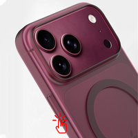 Coque Ultra Fine en PP pour iPhone 18 17 16 Pro Max, 0,3 mm, Housse Magnétique Mate Légère, Sensation Peau, Anti-Traces de Doigts