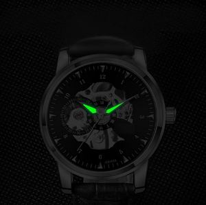 Hot Sale Men's Stainless Steel Mechanical <b>Watch</b>-Business Style Luminous Durable Portable & Adjustable <b>for</b> <b>Outdoor</b> Use - Product Image 4