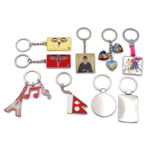 Porte-clés métalliques personnalisés pas chers en alliage de zinc avec logo pour commandes en gros et événements - Product Image 3