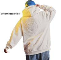 Sudadera con Capucha de Punto Grueso para Hombre, con Logotipo Personalizado, Color 3D en Relieve, de Polialgodón, Manga Larga, Estilo Casual Urbano, Venta al por Mayor