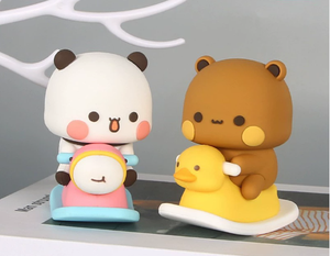 Figuras DE ACCIÓN DE PVC de diseño personalizado, estatuas de figuras de juguete de estilo de dibujos animados de animales bonitos para decoración de coche de oficina en casa, regalo para niño Japón - Product Image 5