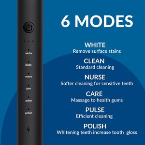 Smart Sonic <b>Toothbrush</b> IPX8 Rechargeable <b>Electric</b> Soft Bristles <b>Pressure</b> <b>Sensor</b> Low Noise (below 50dB) 4 Modes 3 Intensity - Product Image 2