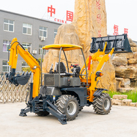 Neuer Diesel-Lader Mini-Baggerlader Landwirtschaftlicher Traktor 4x4 Lader-Bagger-Kombination