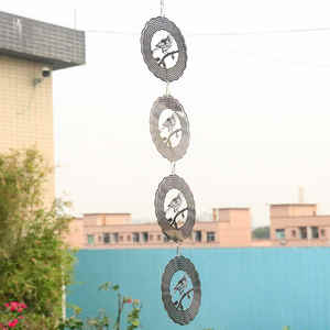 Windspinner Outdoor Metalen Decoraties, Zilveren Windspinners Voor Tuin En Tuin, Roestvrijstalen Windgong Voor Buitendecor - Product Image 6