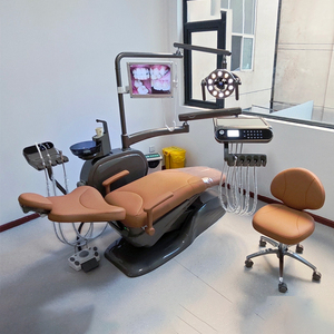Set Riunito Odontoiatrico Completo Certificato ISO CE in Acciaio e Metallo con Alimentazione Elettrica per Trattamenti Dentali - Product Image 2