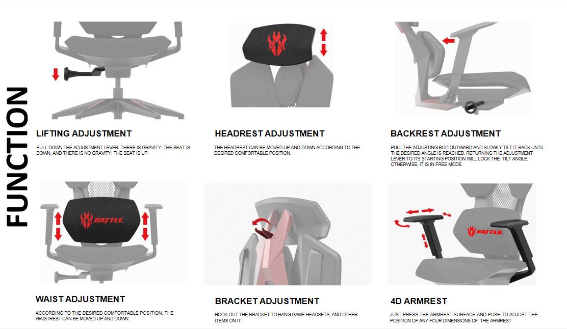 Luxury chair gaming factory gaming gamer chair 5D armrest racing ergonomic gaming chair with footrest