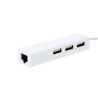 Hub USB Type-C vers USB2.0 Bajeal, adaptateur Ethernet RJ45 3 ports, sortie LAN+USB, pas de prise requise, garantie de 12 mois, emballage en plastique