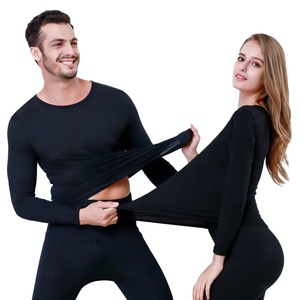 Nuevo Conjunto Térmico de Otoño/Invierno <span class=keywords><strong>para</strong></span> Hombre y <span class=keywords><strong>Mujer</strong></span>, Delgado, Tallas Grandes, Cuello Redondo, <span class=keywords><strong>El</strong></span>ástico, con Soporte Lumbar y Control de Abdomen - Product Image 1