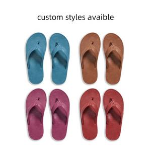 Sandalias de Playa de Cuero PU para Hombre con Logotipo Personalizado Nicecin, Diseño de Color Sólido, Transpirables, con Orificios, Suela Suave, Pantuflas de Verano OEM - Product Image 2