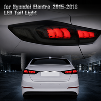 Feux arrière à LED séquentiels complets, lentille noire fumée, pièces automobiles de rechange Nafu Auto pour Hyundai Avante Elantra 2015-2018
