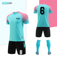 Maillot de Foot en Polyester 2024-2025 par Sublimation Respirant, Tenue de Football Économique