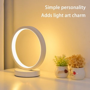 Lampe de Table Circulaire Tactile à LED Dimmable pour Chevet et Bureau, Veilleuse Décorative Tendance, Lumière Douce et Confortable pour les Yeux – Offre Spéciale - Product Image 3