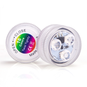 스마트 방수 Led 수영장 조명 미니 크기 원격 제어 원형 잠수정 수중 LED 어항 수영장 빛 - Product Image 4