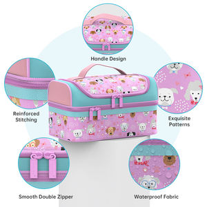 Sacs à lunch isothermes pour enfants personnalisés bon marché Cartoon Sac à lunch scolaire - Product Image 4