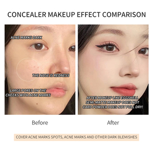 Vente en gros Correcteur de maquillage PIPL 3 couleurs Couvre les taches d'acné-Cicatrices-Peau sèche et grasse Fabricant d'équipement d'origine Correcteur de teint crémeux 3 en 1 direct d'usine - Product Image 4