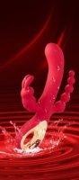Vibrateur à triple stimulation Rabbit, 10 modes de vibration, stimulateur anal, point G, clitoris, masturbation féminine, jouet sexuel pour adultes