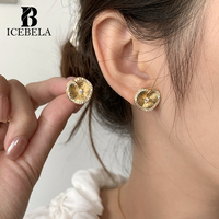 ICEBELA Elegante Luxus Kubikzirkonia Blumen-Ohrringe 2026 Neuerscheinung 925 Sterling Silber Party Hochzeit Ohrstecker für Damen