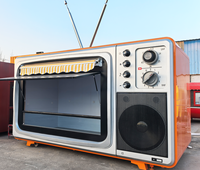 Remorque de restauration commerciale personnalisable en acier inoxydable, aluminium et fibre de verre, certifiée CE, résistante à la rouille, pour tacos, burgers et hot-dogs