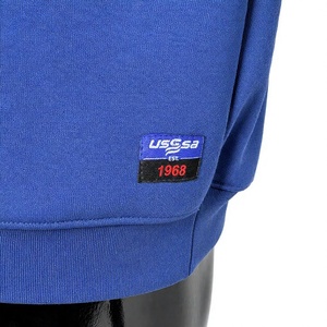 เสื้อสเวตเชิ้ตคอกลมสีน้ำเงินกรมท่า แขนยาว ผ้าฟลีซ พิมพ์ลายโลโก้ตามสั่ง สำหรับผู้ชาย USC SA สไตล์สตรีทแวร์ เหมาะสำหรับใส่ในฤดูหนาว - Product Image 4