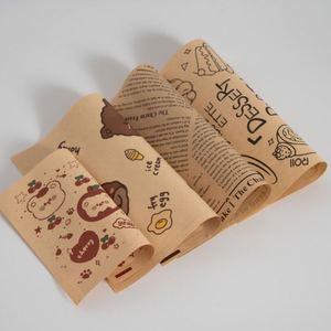 Custom Printed Factory Logo Sandwich Burger Grease Proof Kraft <b>Paper</b> Wrap Food Grade Hamburger <b>Paper</b> Bread Wrapping <b>Paper</b> - Product Image 6