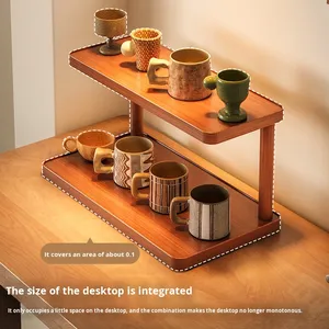 Wholesale New Wooden Desktop Multi Layer <strong>Storage</strong> <strong>Rack</strong> for Home Cup Mug <strong>Bottle</strong> Shelf Office Desktop Kitchen <strong>Storage</strong> Holders <strong>Rack</strong> - Product Image 5